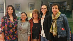 Derzeitiger Vorstand der Damas Alemanas: (v.l.n.r.) Adriana Mucker, Ruth Villavicencio, Beatriz Schlenker, Aiko Bachmann und María Jaimes.